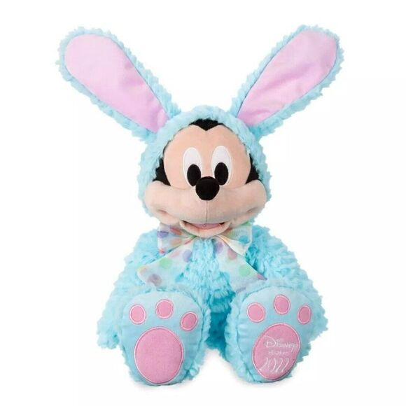 Disney Parks Mickey & Minnie Mouse Bunny 2022 Stuffed Animal Plush 19"  … - Picture 4 of 6